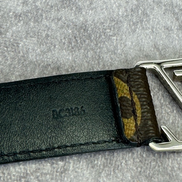 Louis Vuitton Bracelet Hockenheim Brown Black Monogram Macassar M6141 Canvas - Picture 12 of 15